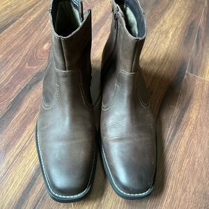 Clarks Men ankle 100% leather brown boots